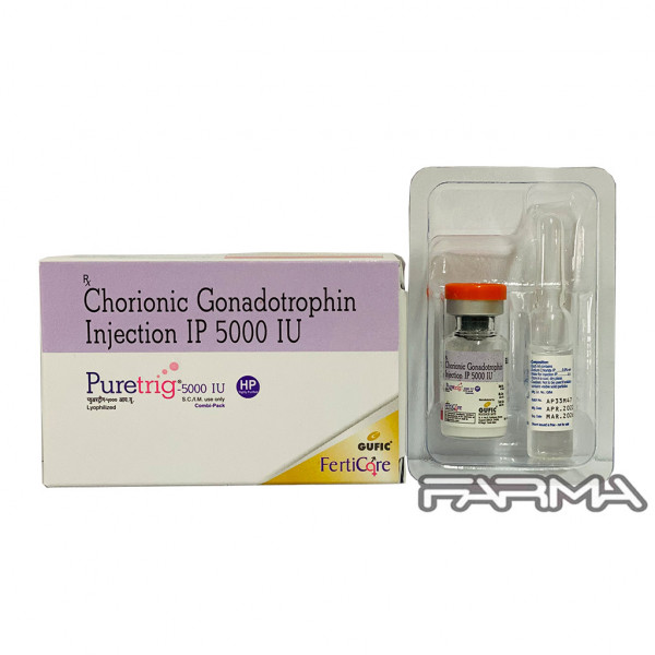 Chorionic Gonadotropin Puretrig "Gufic Ferticare" 5000 IU/ml 1ml